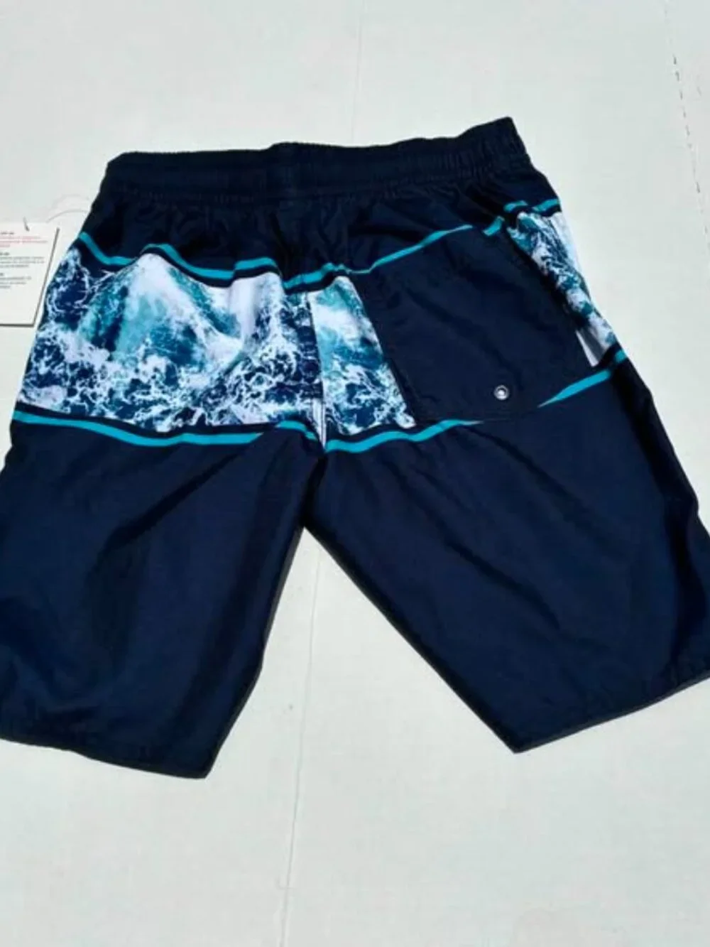 Old Navy Boys 10-12 Ocean Wave Swim Trunks NWT‎